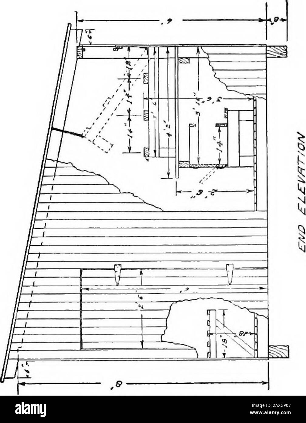 Hygiene und Hygiene in der Geflügelkultur . Zopf, Nieten und Schüttelfrost für Broody Coop und Boden von Trinkplattformmaterial für Nester: Türstreifen unten am Türstreifen oben hinten und vorne zum Holdwire Netting Board unten im hinteren Teil des Gebäudes. Trennwand zwischen Nestern Runboard vor Nestern Batten für Tür- und Fallbretter Ummantelungsgröße, Länge Nr. Platine in Fuß Maße 4X8 16 2 86 2X4 10 6 39 2X4 10 5 32 2X4 14 2 18 2X4 12 6 48 2X4 14 2 18 2X4 12 3 24 2X4 16 1 11 2X4 12 2 16 2 2X4 4 14 2 18 2 18 1 X 2 4 24 16 1 X 8 14 1 10 1 X 4 14 2 9 1 X 2 14 2 5 1 X 6 14 1 7 1 X14 Stockfoto