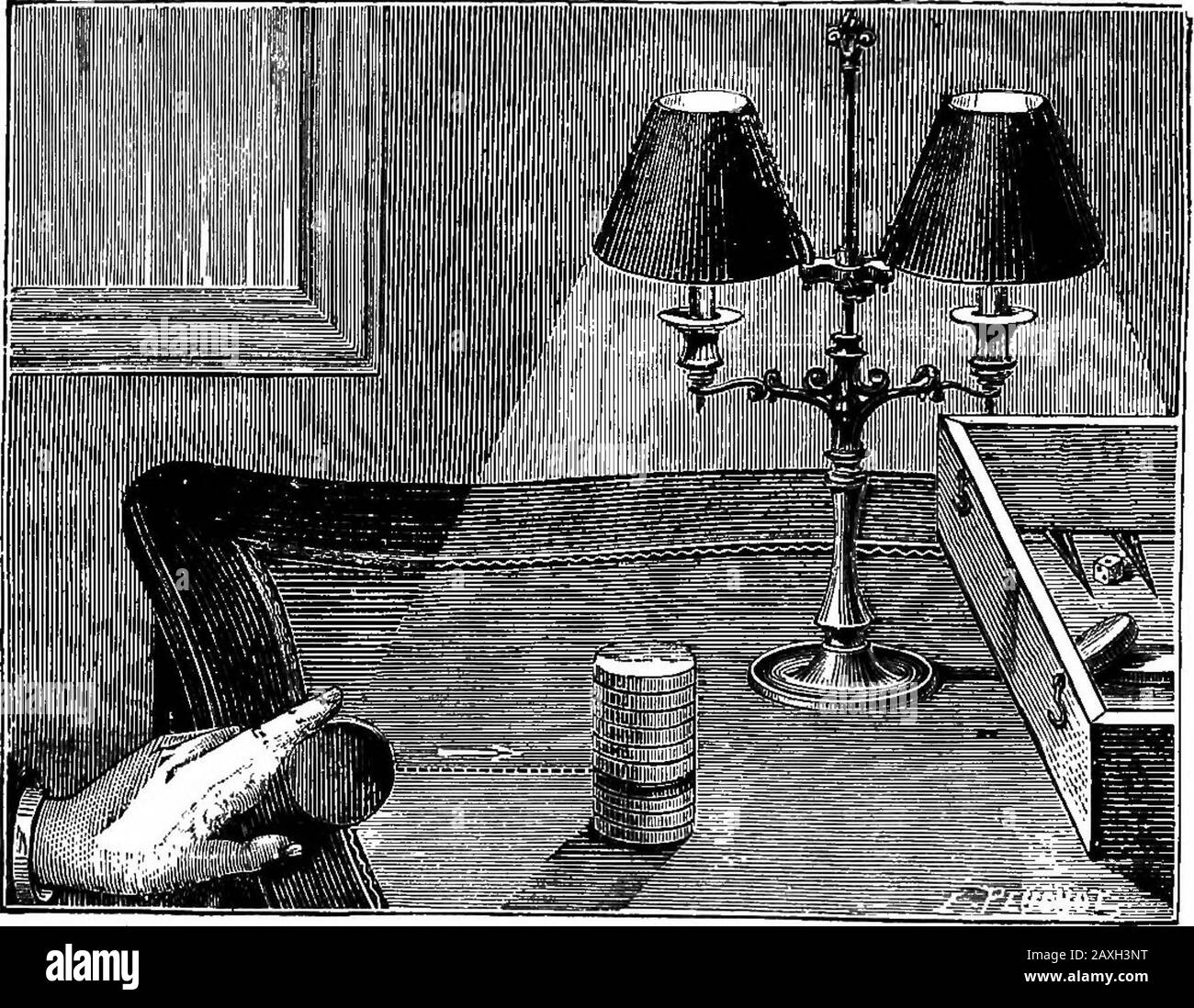 Wissenschaftliche Amusements. Korbkorb. In diesem Fall gibt es auch eine Anillustrierung der Ceritzentrifugalkraft, wie bereits erwähnt. Fakten dieser Art können sich sehr vervielfachen.EIN Schuss aus einem Gewehr wird durch eine Glasscheibe gehen und ein rundes Loch darin lassen; aber wenn der Ball mit der Hand zu viel weniger Geschwindigkeit zu Thrownby kommt, wird das Glas in Bruchstücke zerbrochen. Der flexible Stamm einer Pflanze kann durch horizontalen Thro-vt^n an ihm mit großer Kraft abgetrennt werden. Thevelocity ist in diesem Fall sehr hoch, und die direkt getroffenen Moleculesis erreichen auch eine Geschwindigkeit, die so groß ist, dass sie sich von ihnen trennen Stockfoto