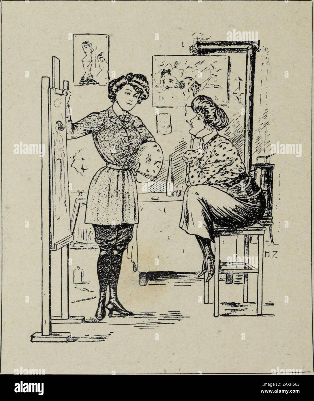 Bilder galantes und esprit de l'etranger: Berlin, München, Vienne, Turin, Londres . Une VRAIE FILLE DEVE - Aimes-tu Ton Otto ? - Non, mais je le laisse à cet égard dans lincertétüde, parce que cela soulagemes nerfs. Composition de von Ferenchich (die Bombe, de Vienne, 1(J03). 124 BILDER GALANTES DE LÉTRANGER Dans un parc de ville deau : - Quelle est cette dame ? - La femme de deux de mes amis. (Sect, de Vienne.) -5- Cocuage et comptabilité : - Mon comptable embrasse mA femme, assurement parce quilsait que depuis longtemps je suis passif, mais il se pourrait bien,cette fois, que je reenne deviate Act Stockfoto