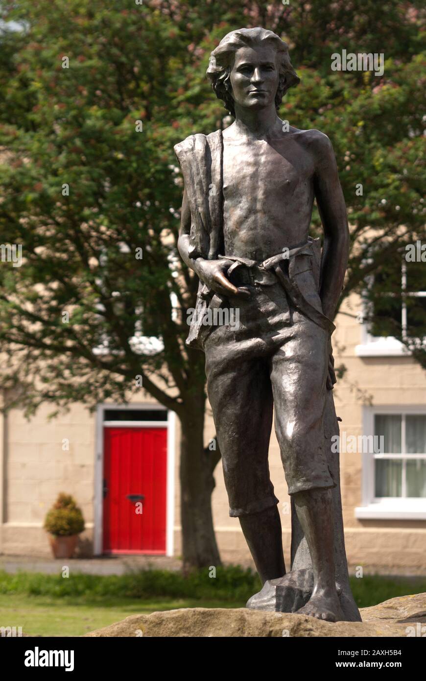 Statue von James Cook als Jugend, Great Ayton, North Yorkshire Stockfoto