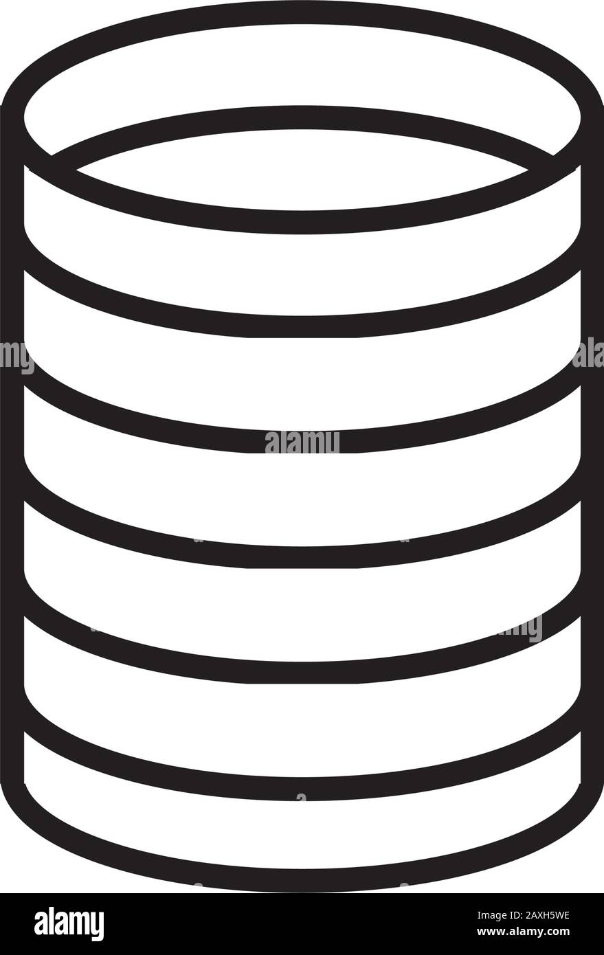 Isoliertes Symbol für Construction Barrel Topf Stock Vektor