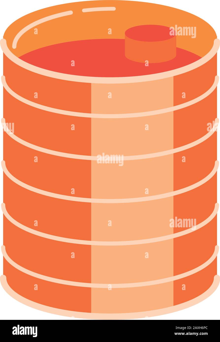 Isoliertes Symbol für Construction Barrel Topf Stock Vektor