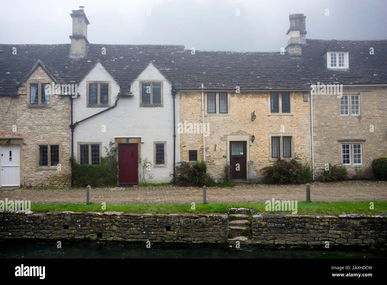 Village of Castle Combe, England in den Cotswolds. Stockfoto