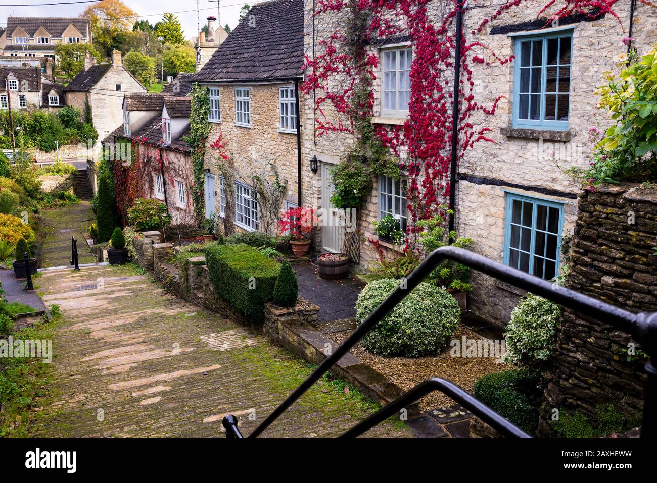 Chipping Steps in Tetbury, England, Cotswolds District. Stockfoto