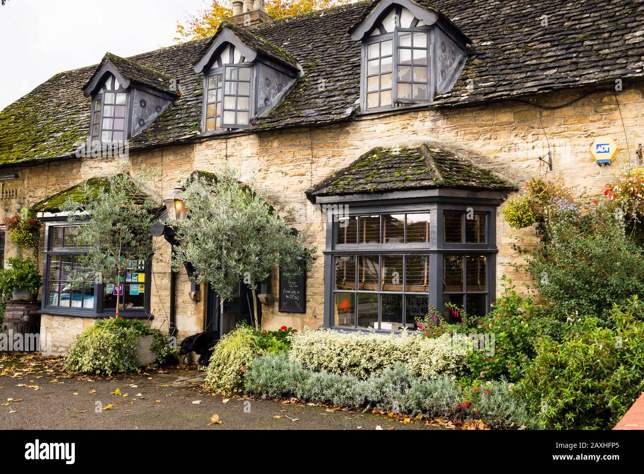 Wolvercote English Cottage, die Cotswolds. Stockfoto