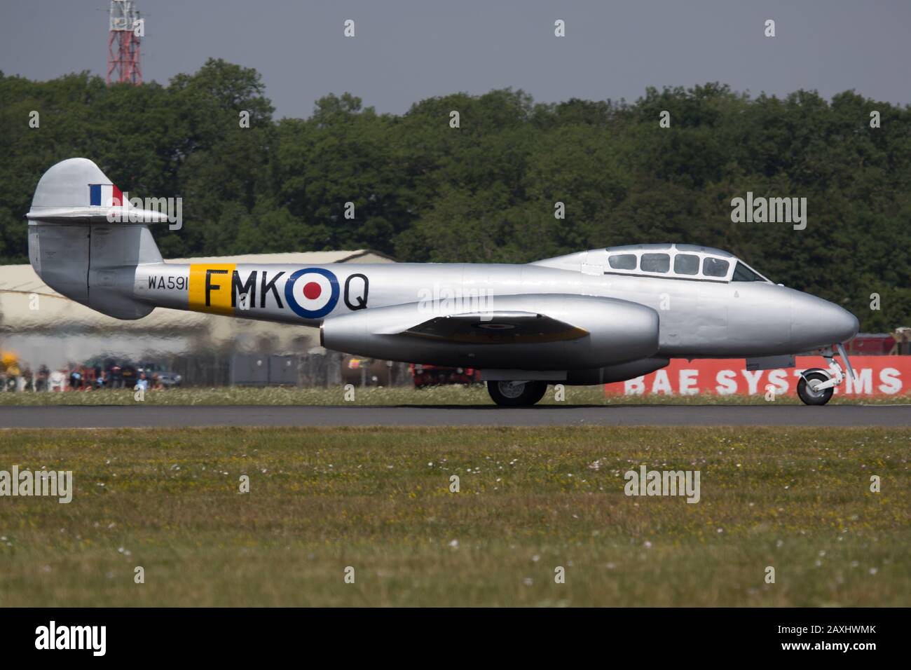 Gloster Meteor T7 Stockfoto