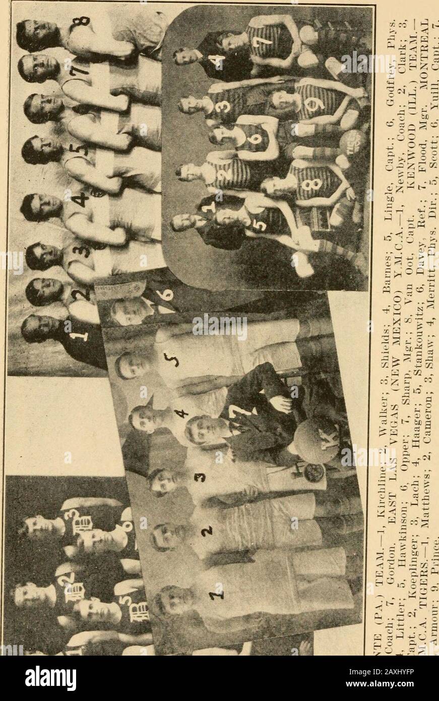 Offizieller A.A.S. Basketballführer. ABB.) Y.M.C.A. Gewonnen von Keokuk Y.M.C.A. 23-14; Fort Madison Y.M.C.A. 32-18;Keokuk High School 2.3-11; Carthage (III.) College 36-10; Illinois College47-15. Lost-To Keokuk Y.M.C.A. 15-16; St. Louis Central Y.M.C. A.28-35. ROCHESTER (IND.) AMATEURSPORTVERBAND. Gewonnen Von Atlanta 62-14: Argos 39-12; Cicero 66-9; Huntington 50-6:Peru 39-14, 24-11. 30-20. 19-13; North Manchester 30-11; Indian-apolis 31-22, 42-23, 32-25: Wabash 45-23. 38-22: Whiting 42-22:Cincinniti 48-22. 4.3-26; IMishawaha 65-24: Michigan City 118-6: ButlerCollege 2-0; Valparaiso 118-4; Crawf Stockfoto