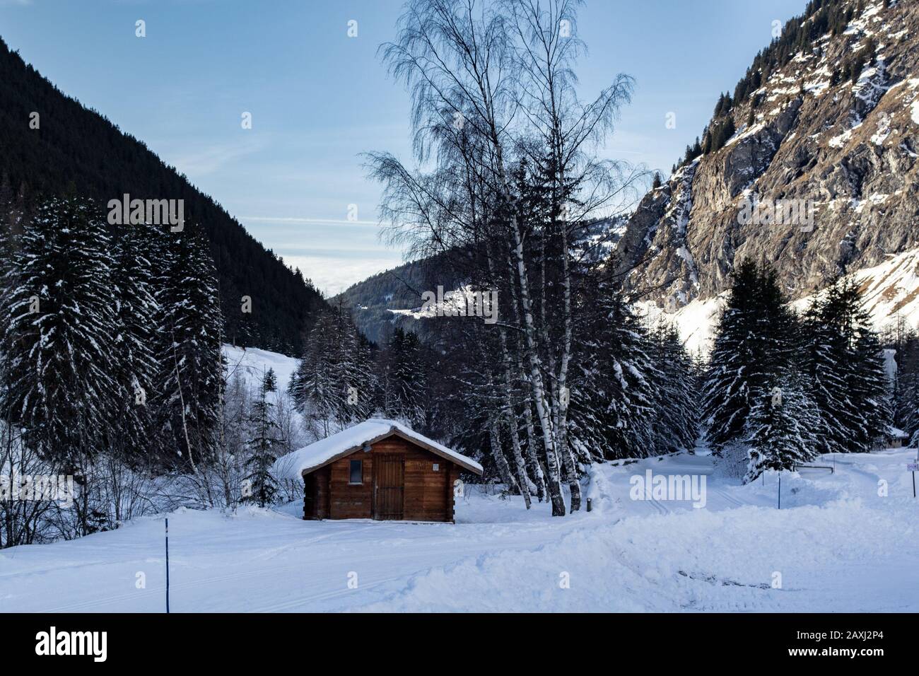 Champagny le Haut, französische Alpen Stockfoto