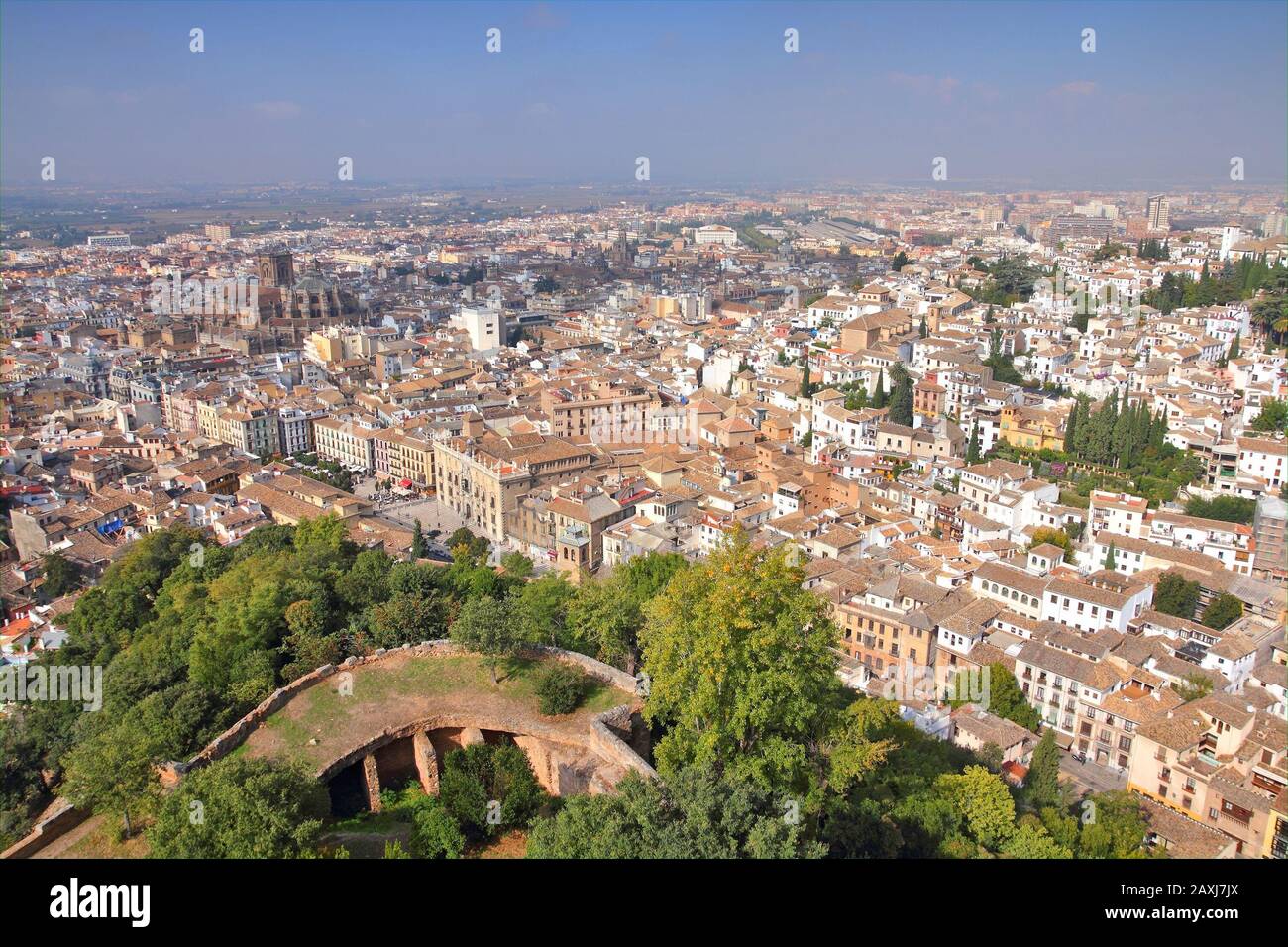 Albaycin historisches Viertel in Granada, Andalusien, Spanien. Stockfoto