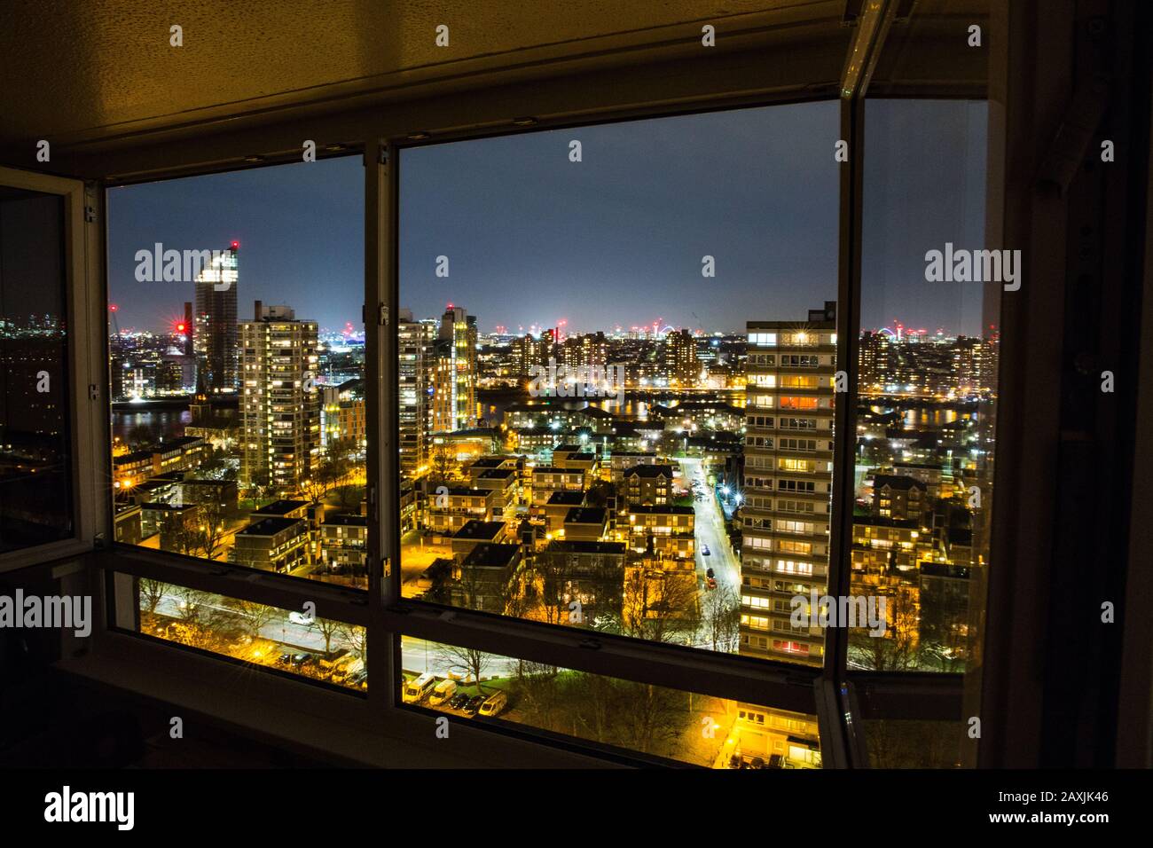 Londoner Stadtnacht Stockfoto