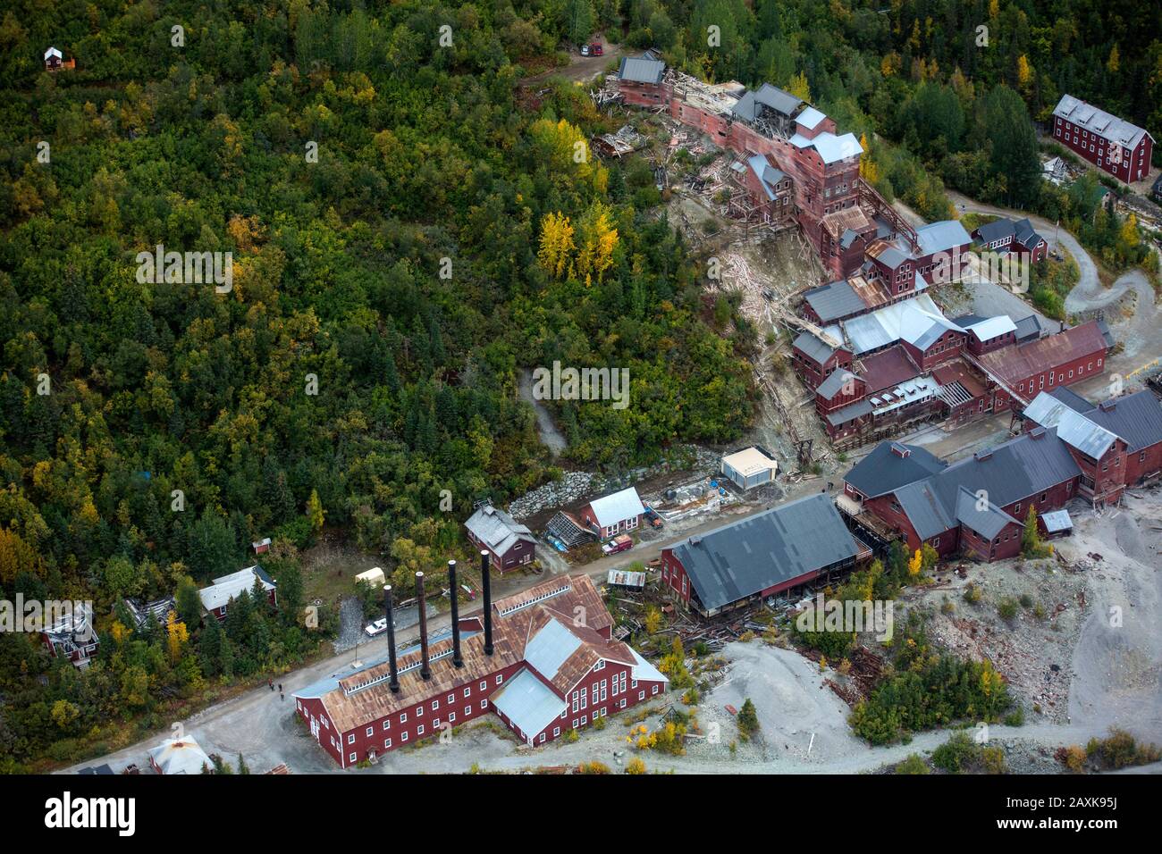Kennikott Mine im Wrangell - St. Elias NP Stockfoto