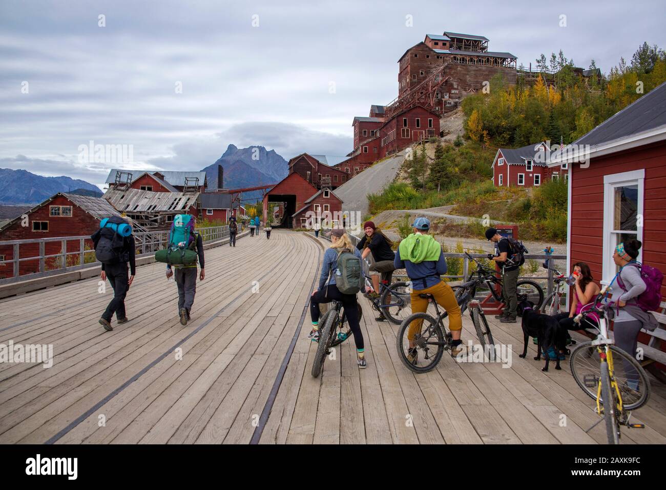 Kennikott Mine im Wrangell - St. Elias NP Stockfoto