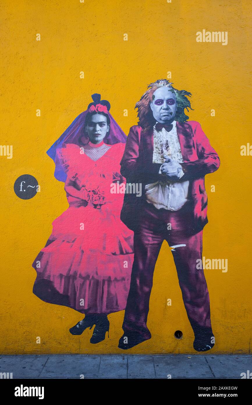 Street Art in Oaxaca Stadt in Mexiko Stockfoto