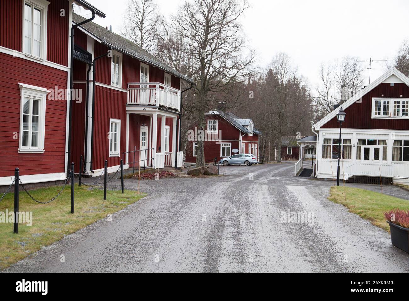 Die schwedische Kuranlage Loka BRUNN im schwedischen Bergslagen Wurde 1720 Erbaut und ist eine der ältesten Gesundheitseinrichtungen in Schweden Stockfoto