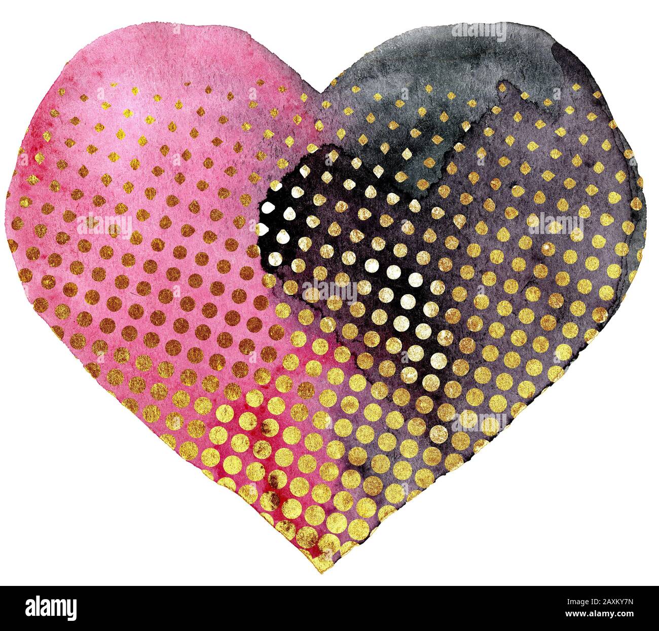 Gold Gemaltes Herz Stockfotos Und Bilder Kaufen Alamy