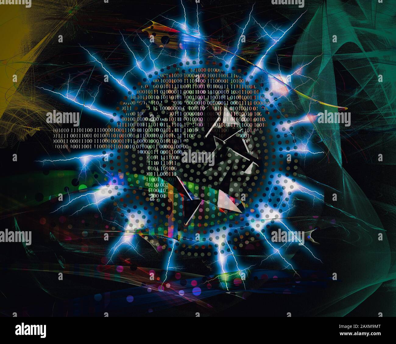 Digitales KONZEPT: Coronavirus (COVID-19)-Infektion Stockfoto