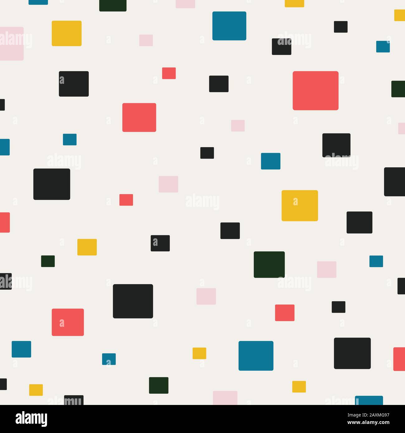 Abstraktes quadratisches Muster mit minimalem pastellfarbenem Hintergrund. Dekorieren für Werbung, Poster, Grafiken, Vorlagendesign, Druck. Illustrationsvektor eps10 Stock Vektor