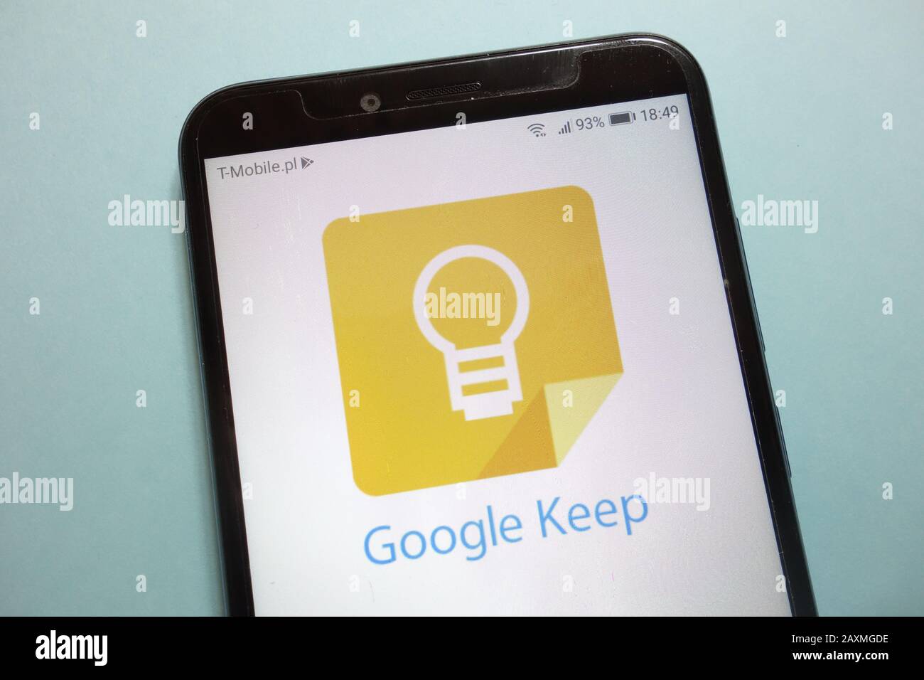 Google-Keep-Logo auf Smartphone Stockfoto