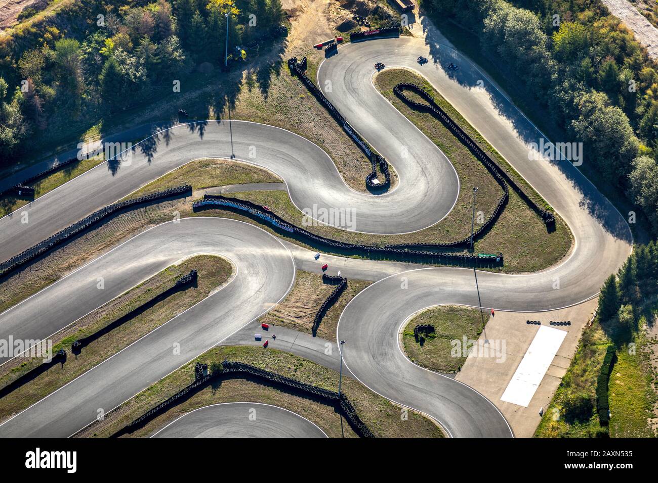 Luftbild, Motorsportanlage Harzring, Froser Straße, Reinstedt, Landkreis Goslar, Sachsen-Anhalt, Deutschland, Europa Stockfoto