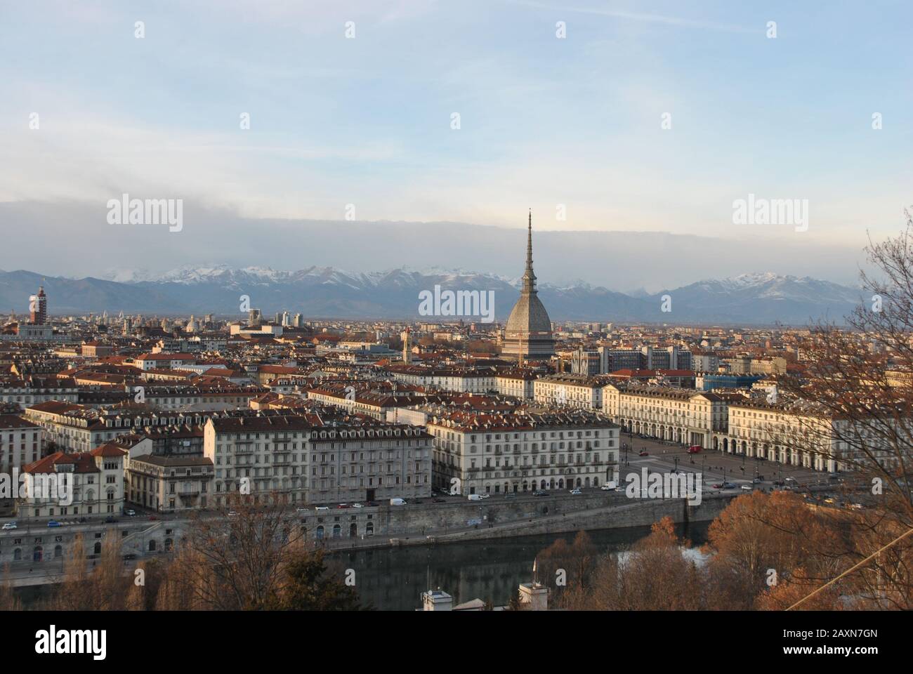 Ein Luftbild von Turin Stockfoto