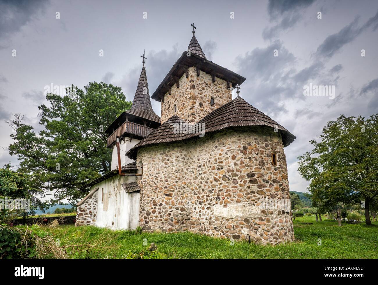Biserica Arhanghelul Mihai, mittelalterliche orthodoxe Kirche des Erzengels Michael im Dorf Gurasada, Kreis Hunedoara, Region Siebenbürgen, Rumänien Stockfoto