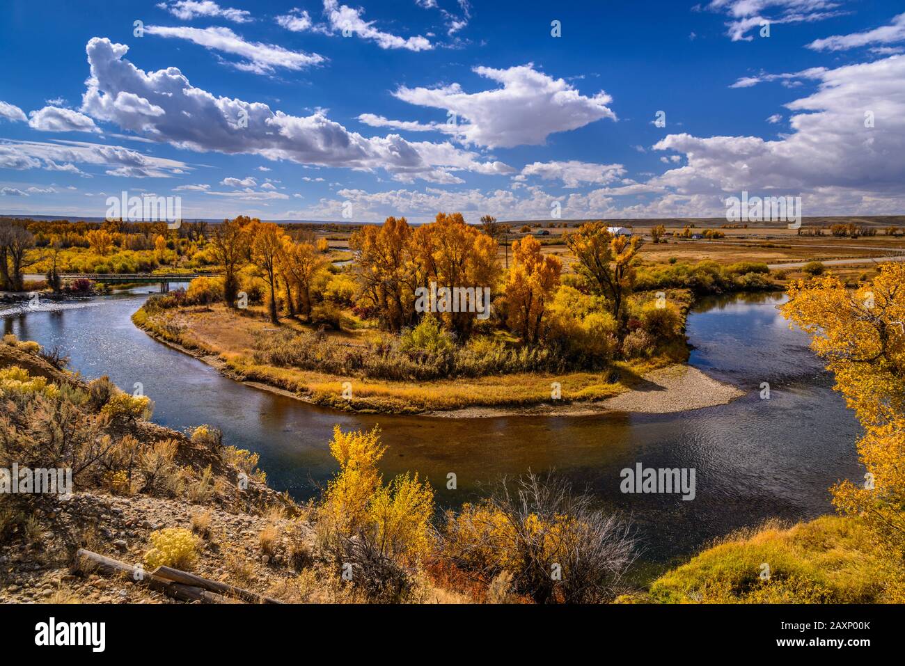 USA, Wyoming, Sublette County, Boulder, Green River Valley Stockfoto