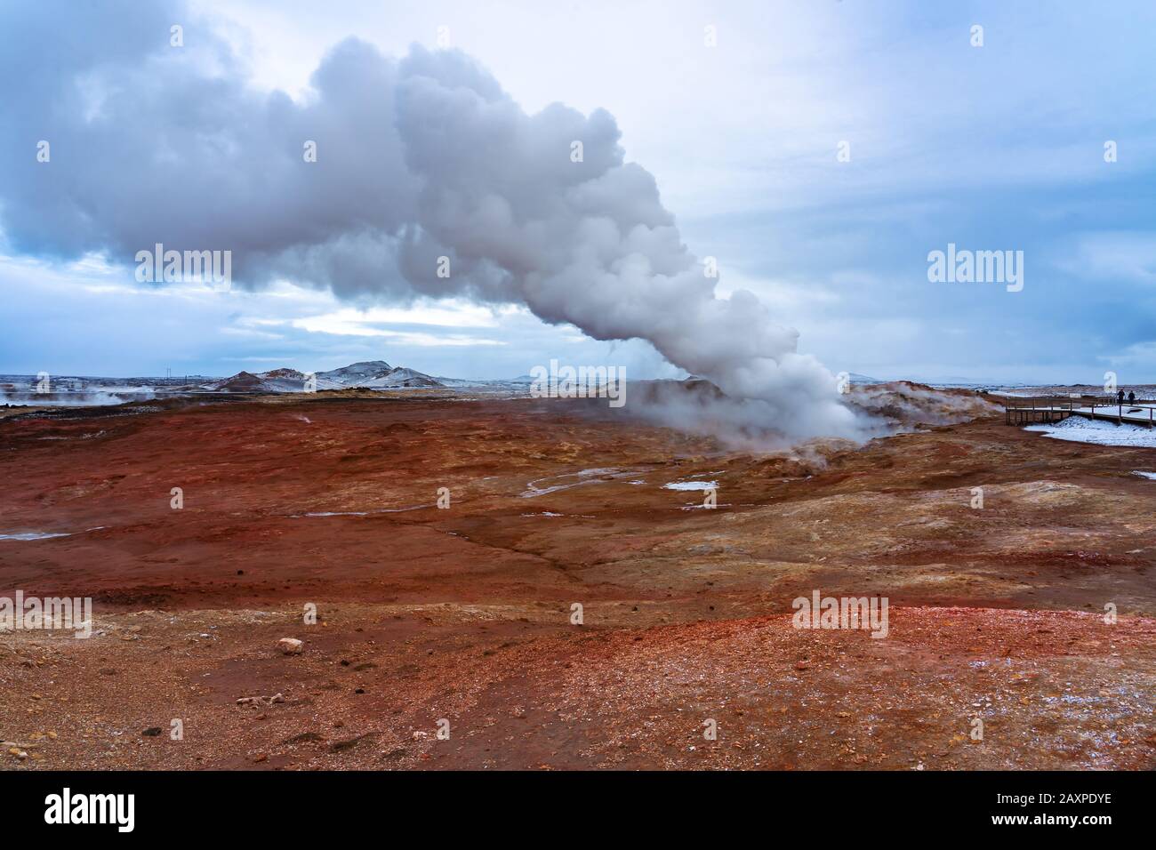 Gunnuhver Geothermie Gebiet in reykjanes Halbinsel Island Stockfoto