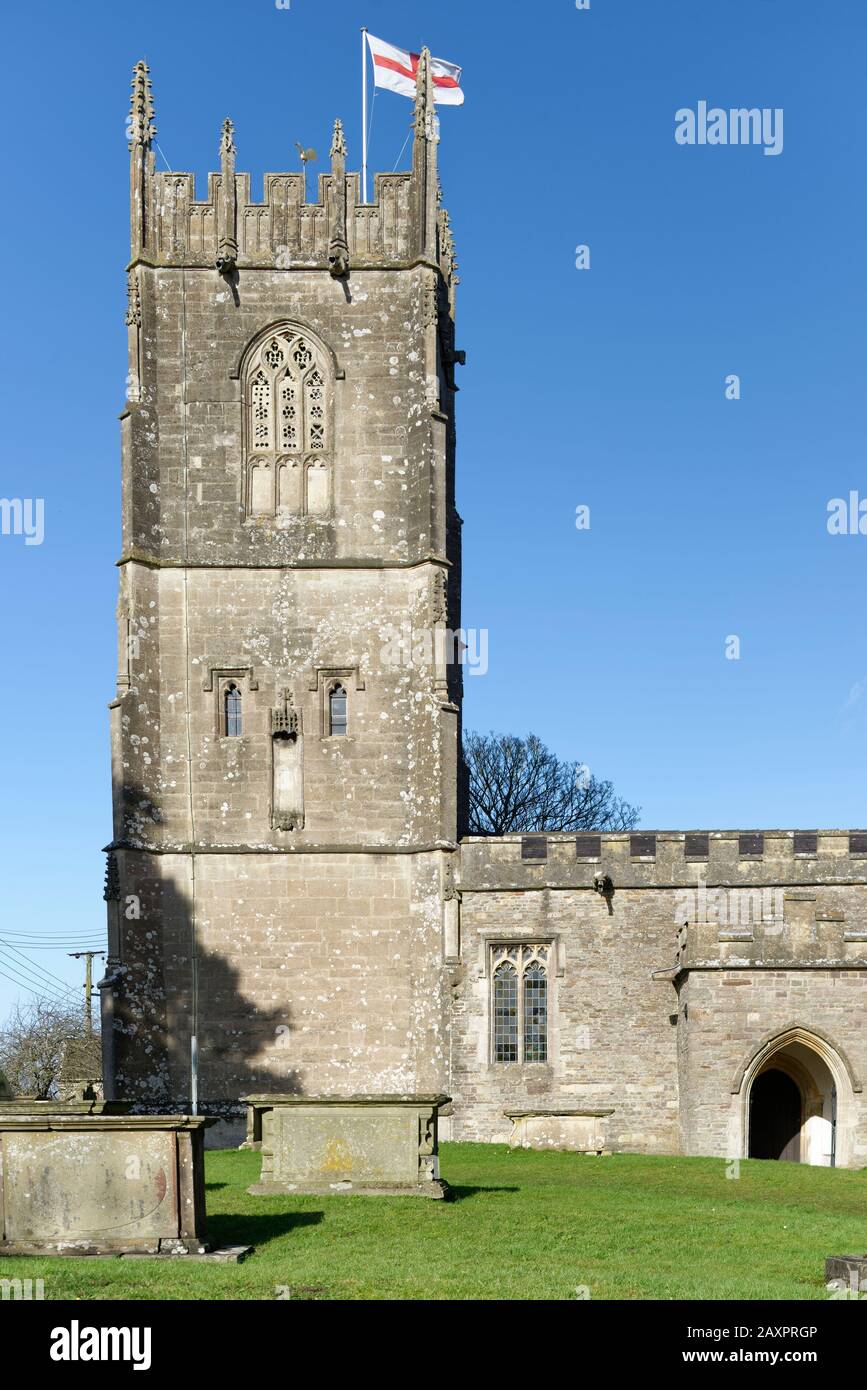 Holy Trinity Church, Wickwar, South Gloucestersher, UK Grade II Listed Church of 12th Century Origin Stockfoto