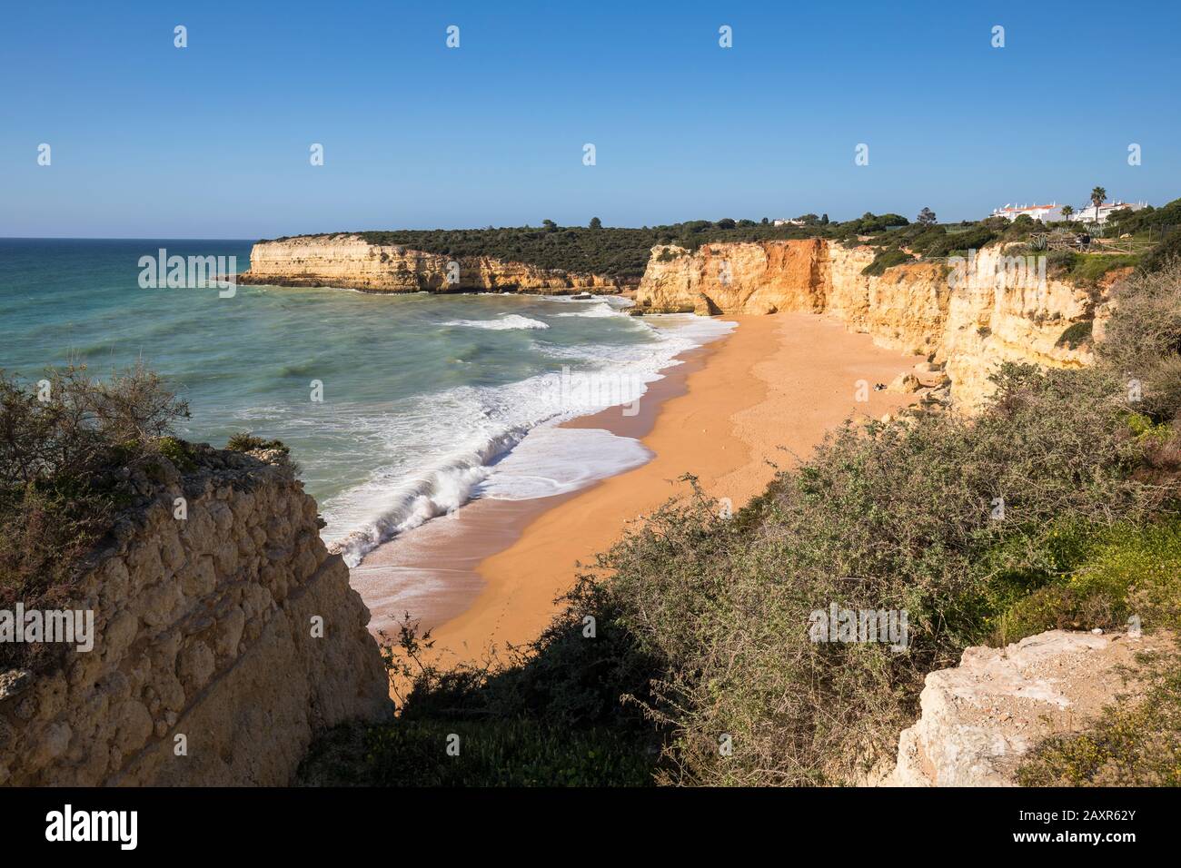 Praia Nova, Atlantik, Porches, Algarve, Faro, Portugal Stockfoto