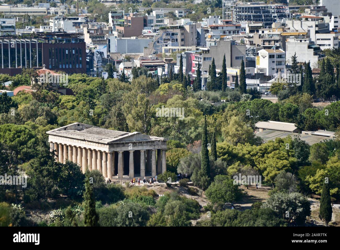 Athen: Tempel des Hephaistos (hephaisteion), innerhalb der antiken Agora. Griechenland Stockfoto