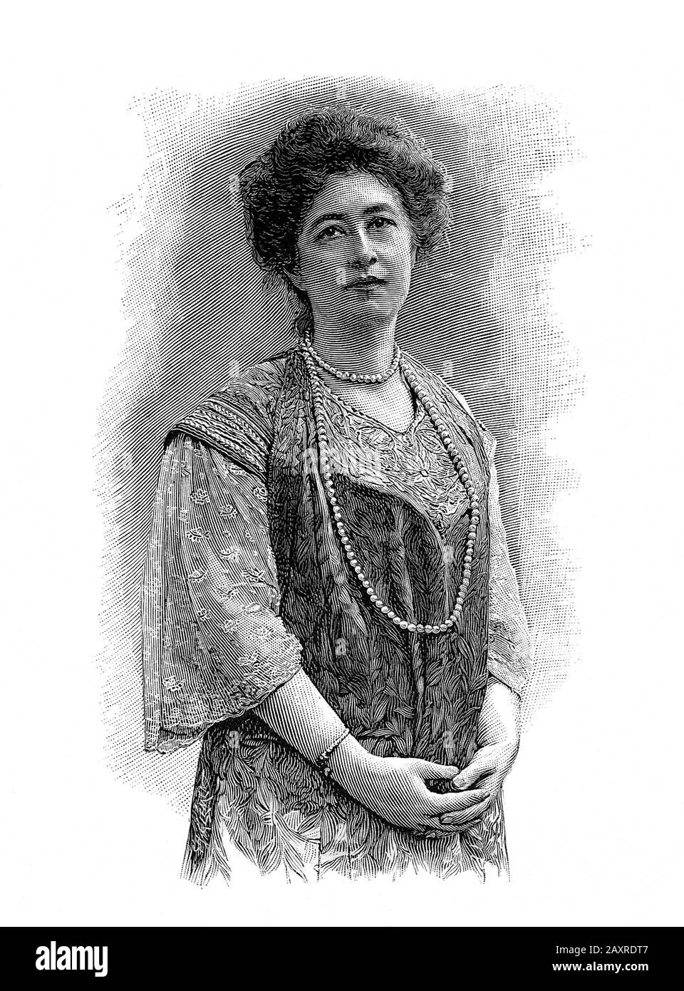 1913, FRANKREICH: Der französische Schriftsteller, Reisender und Fotograf JEAN POMMEROL (geboren als Lucie Guénot, 1859 - 1921). Porträt von undentified Graveure. - LETTERATURA - LITERATUR - Scrittore - Ritratto - Porträt - Scrittrice --- Archivio GBB Stockfoto