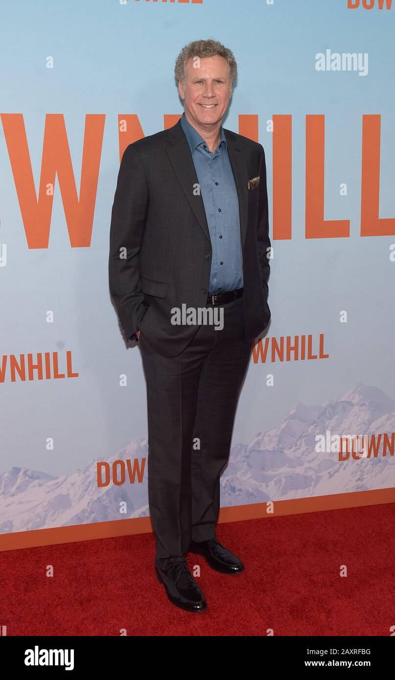 New York, USA. Februar 2020. New YORK, NEW YORK - 12. FEBRUAR: Will Ferrell am 12. Februar 2020 in New York City die Premiere von "Downhill" im SVA Theatre besucht. Foto: Jeremy Smith/imageSPACE Credit: Imagespace/Alamy Live News Stockfoto