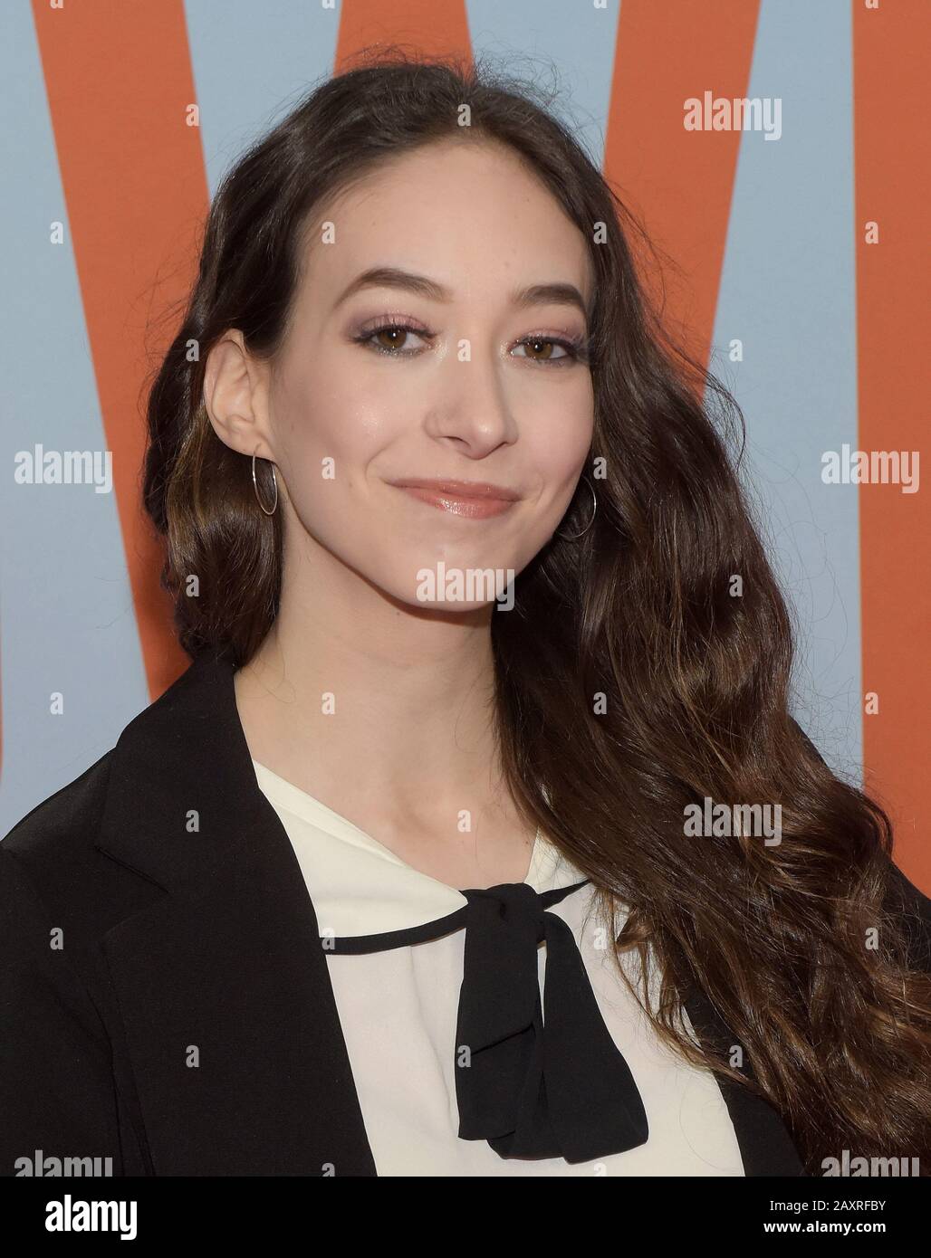 New York, USA. Februar 2020. New YORK, NEW YORK - 12. FEBRUAR: Sasha Anne besucht die Premiere von "Downhill" im SVA Theatre am 12. Februar 2020 in New York City. Foto: Jeremy Smith/imageSPACE Credit: Imagespace/Alamy Live News Stockfoto