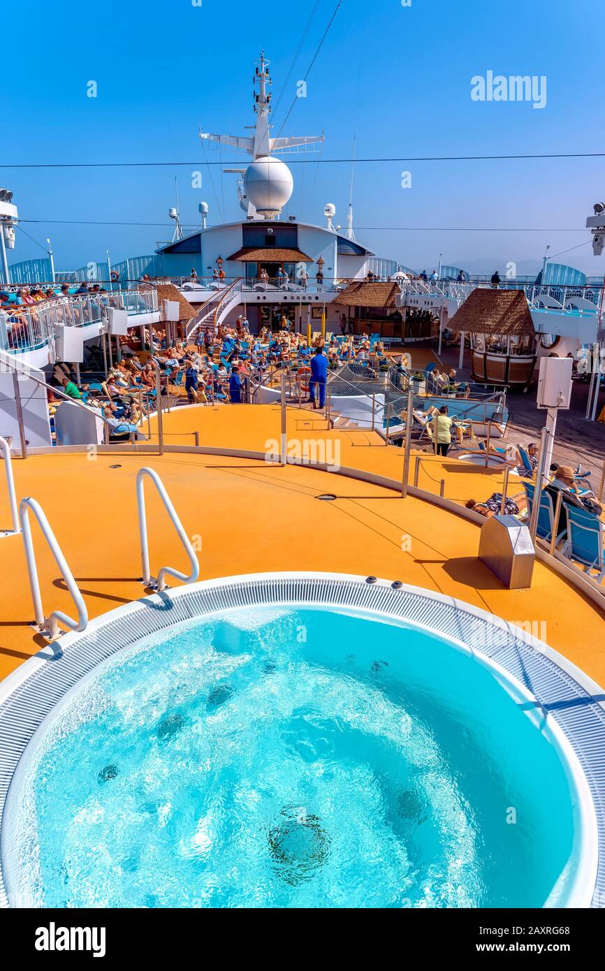 Bootstour, Sonnendeck, Aida Stockfoto