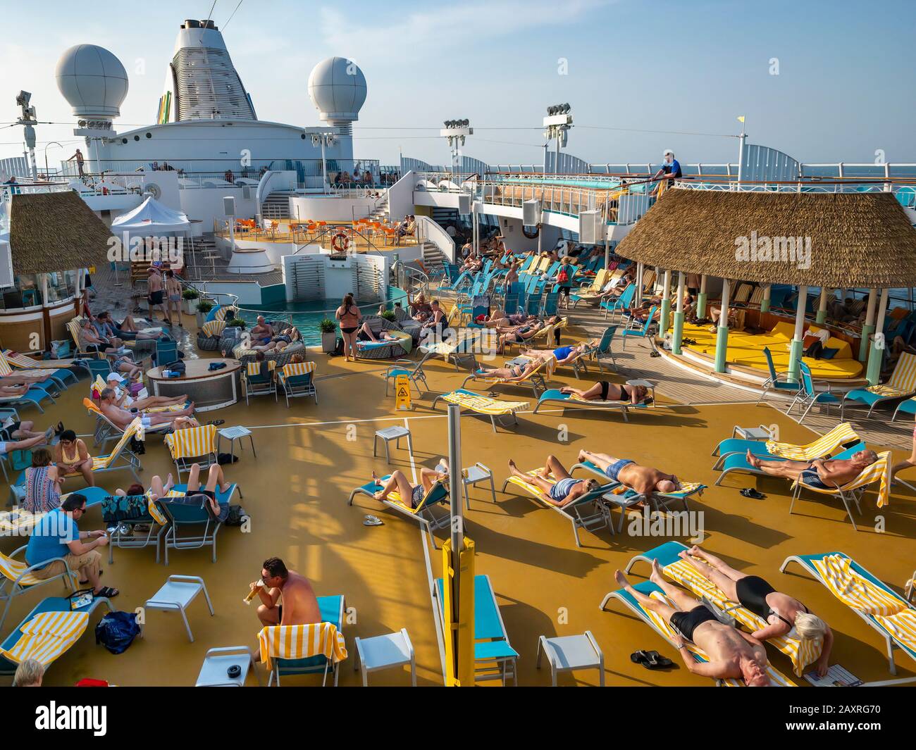 Bootstour, Sonnendeck, Aida Stockfoto