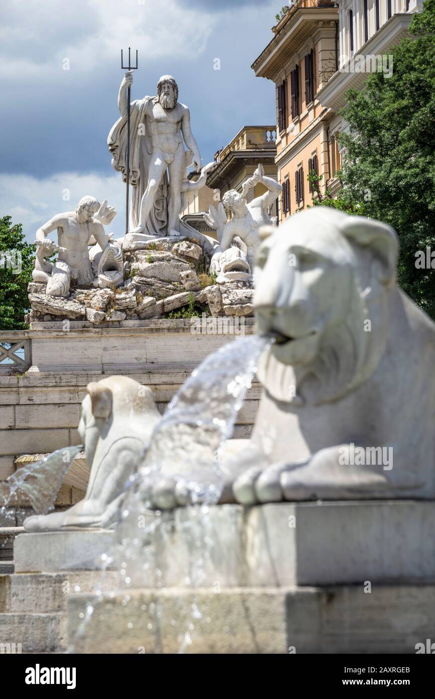 Piazza del Populo, Rom, Latium, Italien Stockfoto