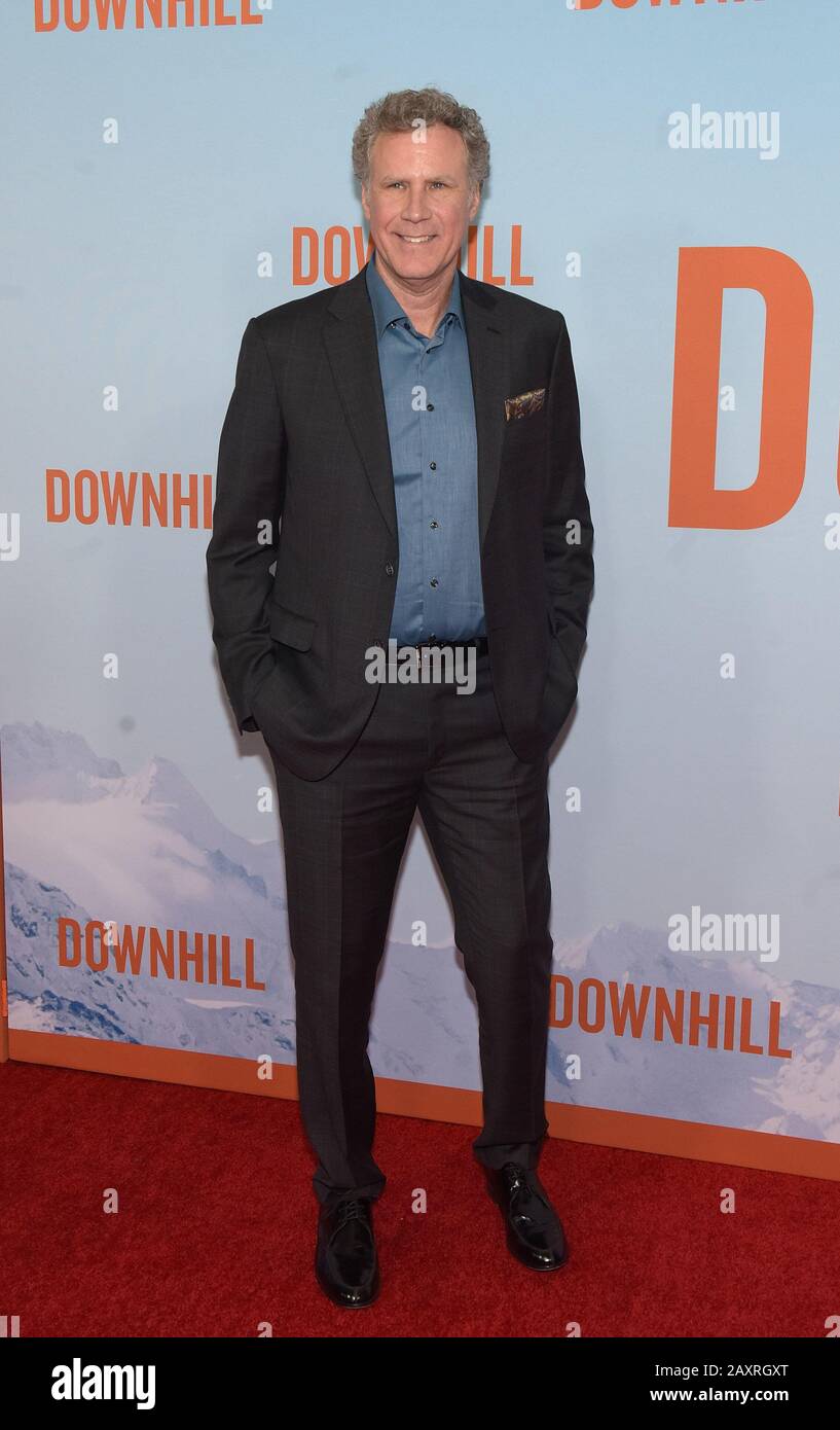 New York, USA. Februar 2020. Will Ferrell besucht am 12. Februar 2020 in New York City die Premiere von "Downhill" im SVA Theatre. Foto: Jeremy Smith/imageSPACE/MediaPunch Credit: MediaPunch Inc/Alamy Live News Stockfoto