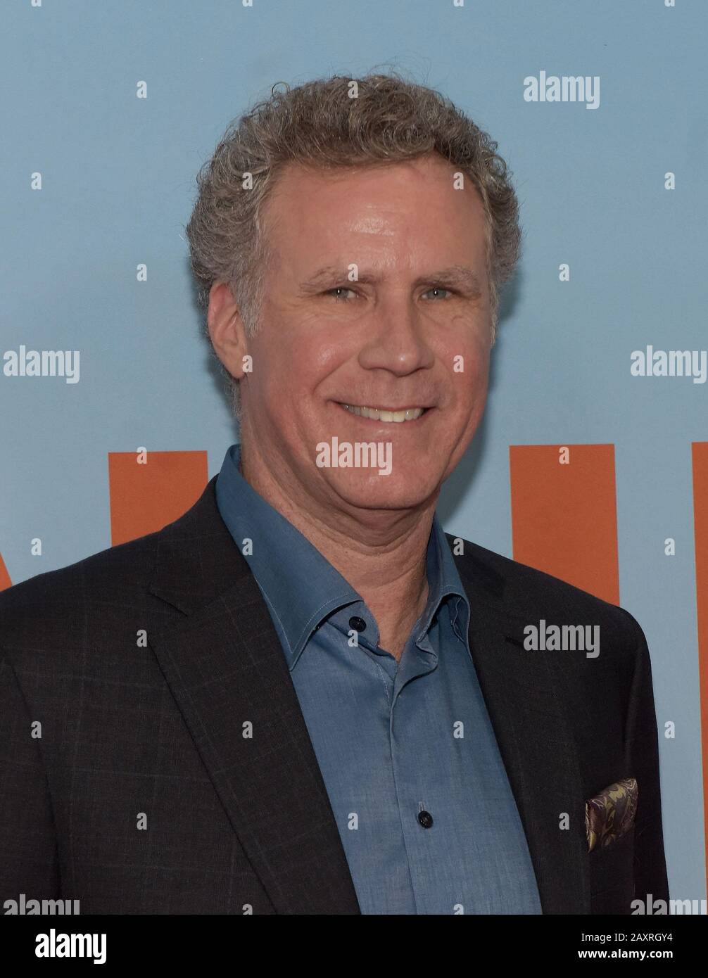 New York, USA. Februar 2020. Will Ferrell besucht am 12. Februar 2020 in New York City die Premiere von "Downhill" im SVA Theatre. Foto: Jeremy Smith/imageSPACE/MediaPunch Credit: MediaPunch Inc/Alamy Live News Stockfoto