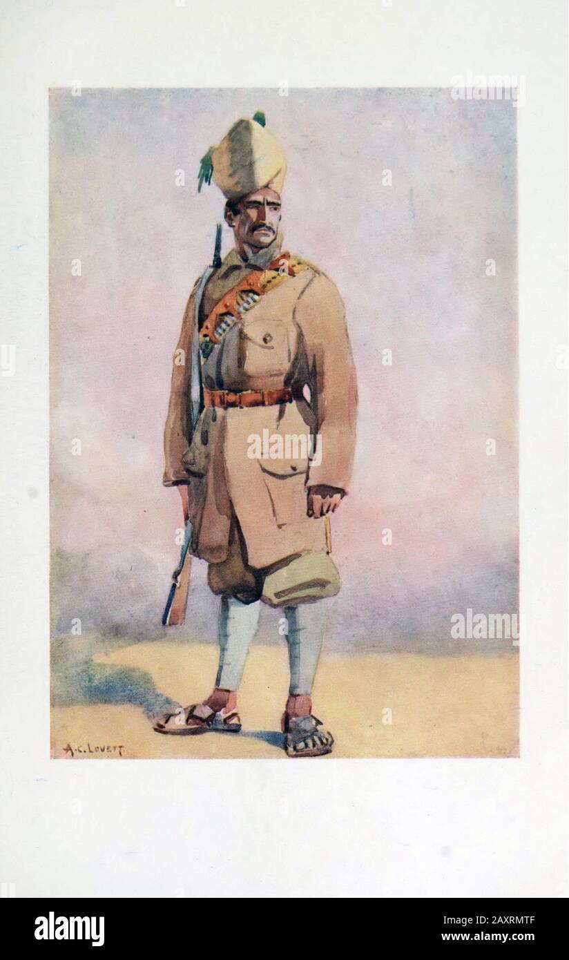 Die Khyber-Gewehre. Malikdin Khel. Armeen Indiens. Von Major A.C. Lovett. London. 1911 Stockfoto