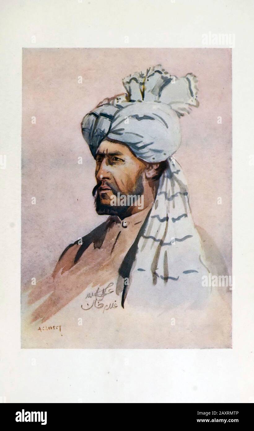Kurram-Miliz. Subadar (außerhalb Der Uniform). Armeen Indiens. Von Major A.C. Lovett. London. 1911 Stockfoto