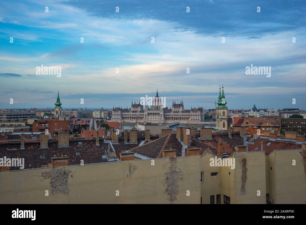 Ungarischen Parlament in Budapest, Ungarn. Stockfoto