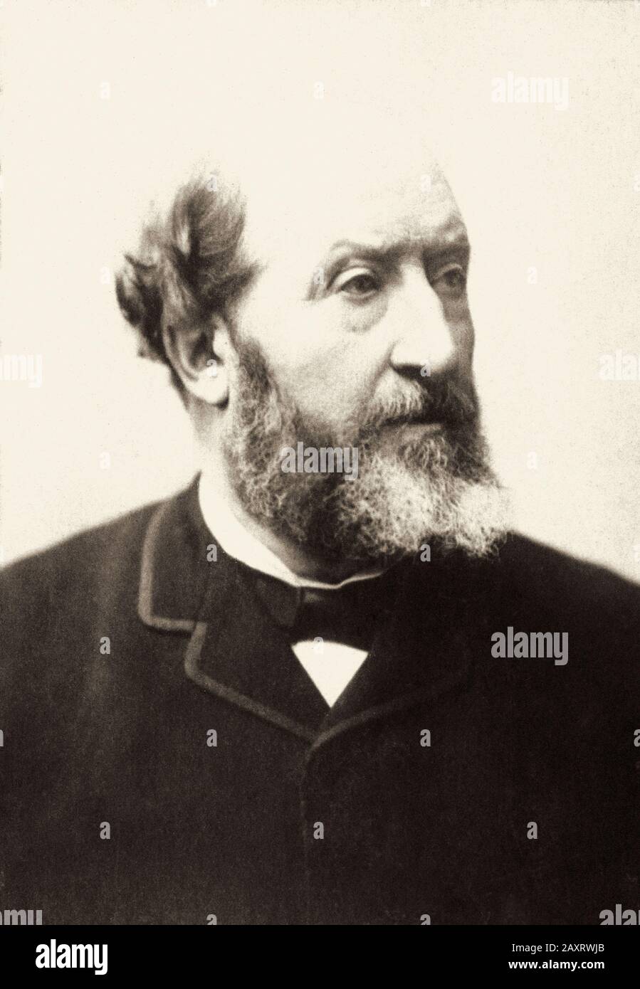 Guillaume Victor Emile Augier (* um 1820 in Paris; † um 1889) war ein französischer Dramatiker, Dramatiker, Dichter und Librettist. Er war das dreizehnte Mitglied, das Platz 1 von belegte Stockfoto