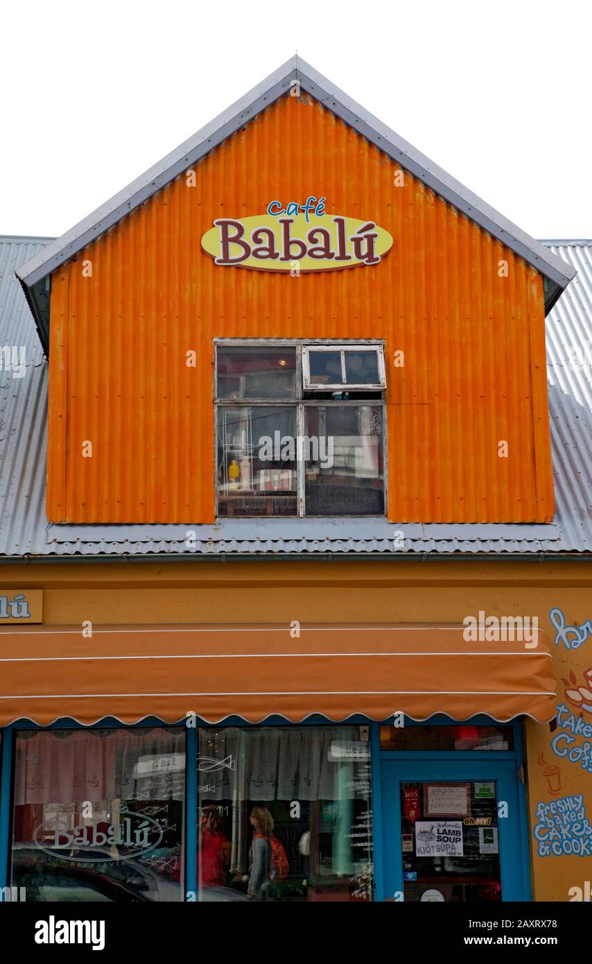 Haus, Stadt, Island, Reykjavik, Hauptstadt Stockfoto