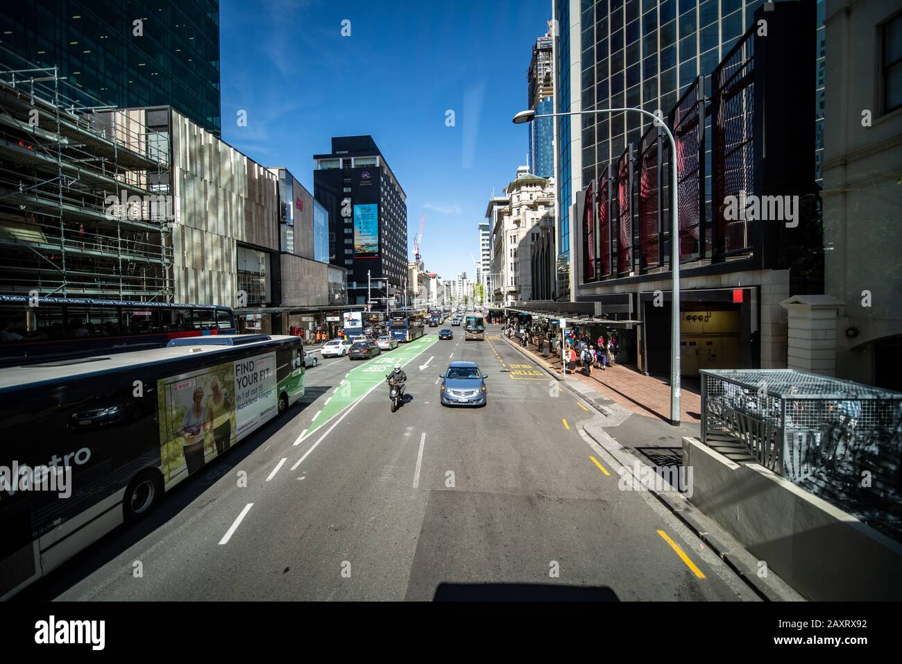 Auckland City Traffic, Neuseeland Stockfoto