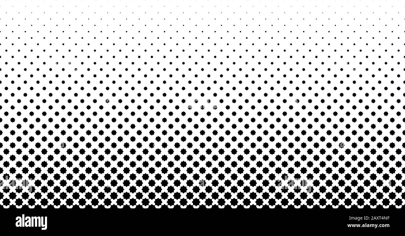 Altes klassisches arabisches geometrisches Muster. .Black figurs. Auf weißem Hintergrund.Seamless in einer Richtung.Option mit einem MITTLEREN Fadeout.34 Elementen in Stock Vektor