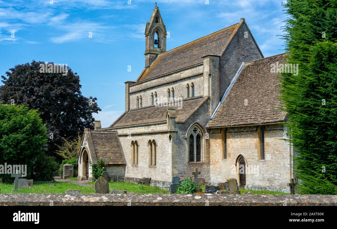 Church of St Giles in Hillesley, Gloucestershire, England, Großbritannien Stockfoto