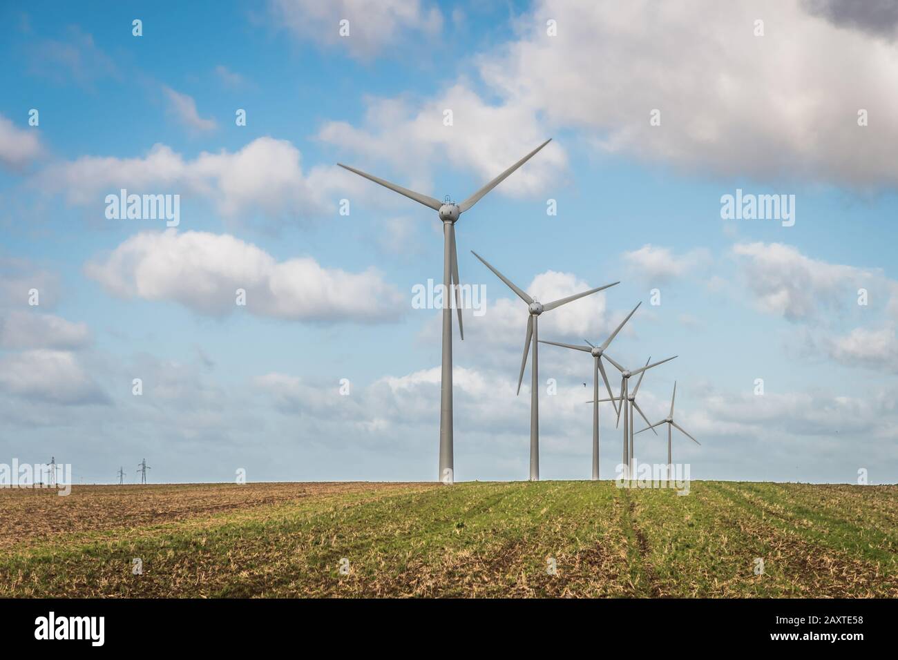Windkraft, Alternative zum Klimawandel Stockfoto