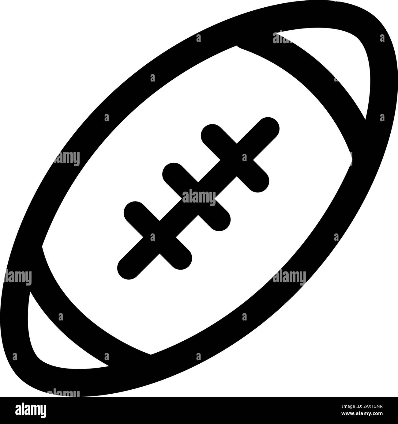 Designvorlage für American Football-Symbole Stock Vektor