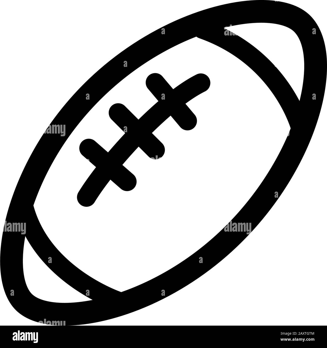 Designvorlage für American Football-Symbole Stock Vektor