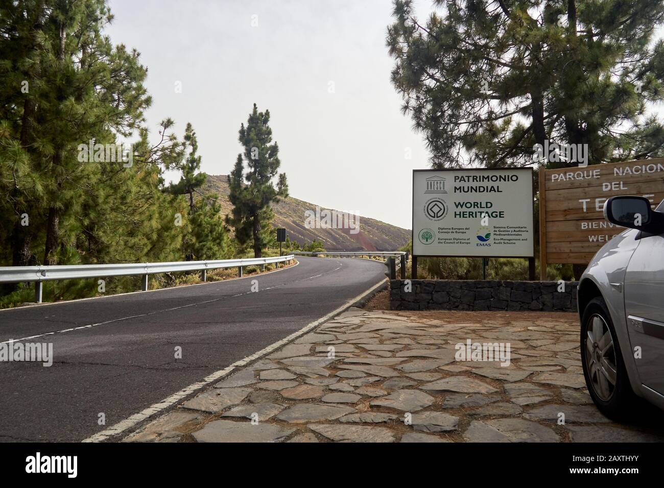 Fotos, die in der Umgebung des Teide-Nationalparks aufgenommen wurden. Stockfoto